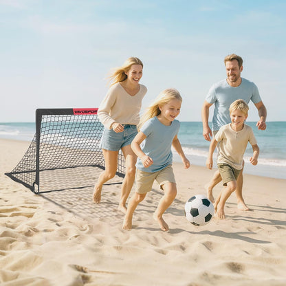 Kids Soccer Goals for Backyard Set of 2,Soccer Training Equipment | 4'X3'/5'X3'/7'X5' Portable Soccer Goal, Pop up Toddler Soccer Net with Soccer Ball, Soccer for Kids and Youth Games, Sports